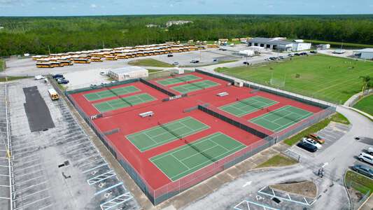 Flagler-Palm Coast High School Tennis Courts in Palm Coast