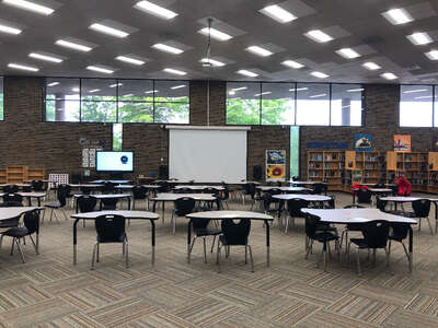 South-Doyle Middle School Library in Knoxville