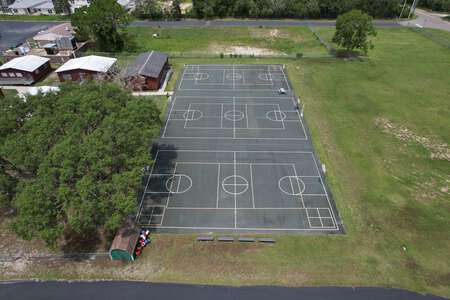 Mary Giella Elementary School Outdoor Basketball Courts in Spring Hill