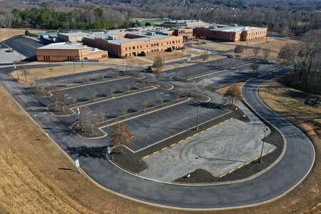 West Forsyth High School Parking Lot - Front in Cumming