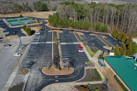 West Forsyth High School Parking Lot - Front in Cumming