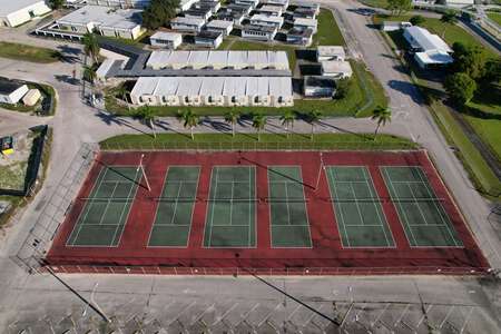 Nova High School Tennis Courts in Davie