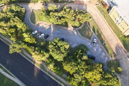 Baldwin Elementary School Parking Lot - Front in Austin