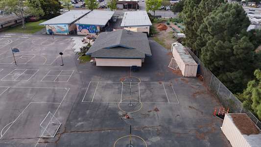 Curie Elementary School Area Near Library in San Diego