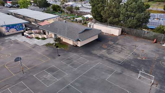 Curie Elementary School Area Near Library in San Diego