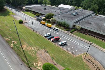 Suwanee Elementary School Parking Lot - Main Front in Suwanee