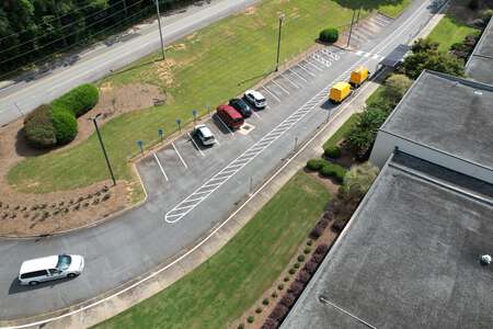 Suwanee Elementary School Parking Lot - Main Front in Suwanee