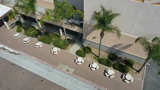 University High School Outdoor Lunch Area in Irvine
