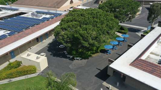 University High School Outdoor Lunch Area in Irvine