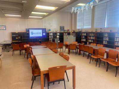 C. Robert Markham Elementary School Media Center in Pompano Beach