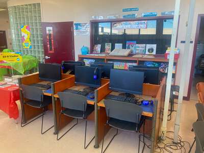 C. Robert Markham Elementary School Media Center in Pompano Beach