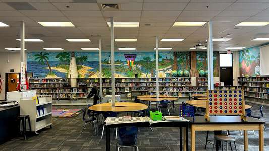 Simonton Elementary School Library in Lawrenceville