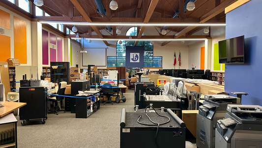 Grisham Middle School Library in Austin