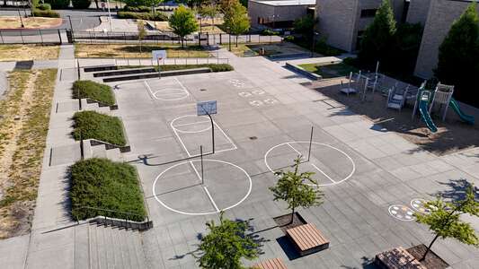 John Muir Elementary School Outdoor Basketball Courts in Kirkland