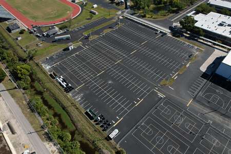Cypress Lake High School Parking Lot  1 in Fort Myers