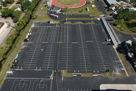 Cypress Lake High School Parking Lot  1 in Fort Myers