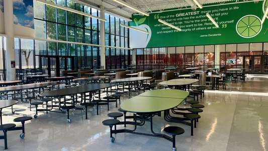 Zan Wesley Holmes Jr Middle School Cafeteria in Dallas