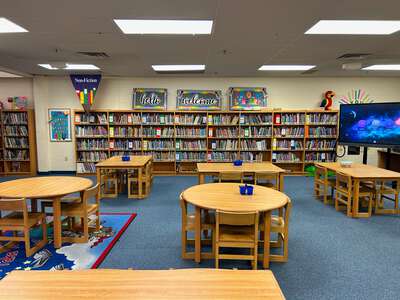 Harlean Beal Elementary School Library in Fort Worth