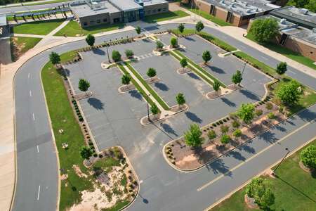 Fort Mill High School Parking Lot - Front in Fort Mill
