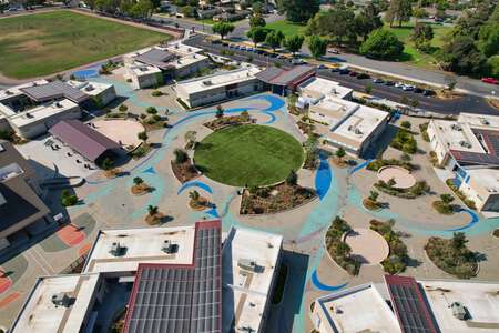 Brownell Middle School Quad in Gilroy
