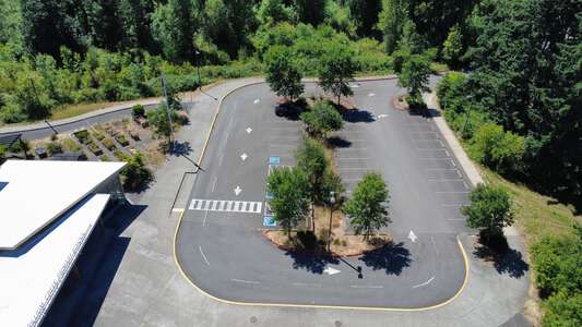 Trillium Creek Primary School Parking Lot - Back in West Linn