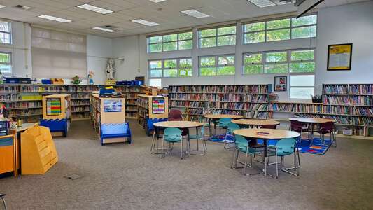 Silver Gate Elementary School Library in San Diego
