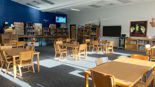 Cane Bay Middle School Media Center in Summerville