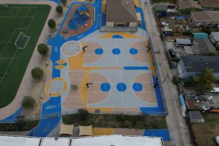 King-Chavez Academy Outdoor Basketball Courts in San Diego