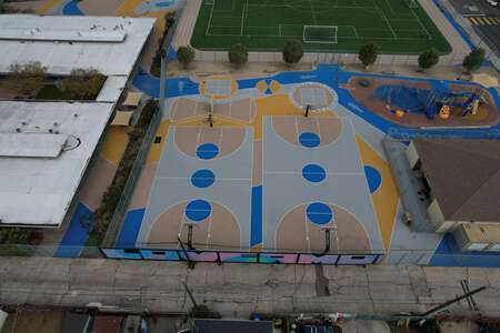King-Chavez Academy Outdoor Basketball Courts in San Diego