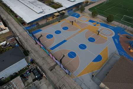 King-Chavez Academy Outdoor Basketball Courts in San Diego