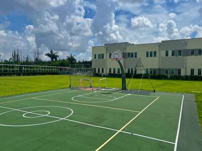 Andrea Castillo Prep K-8 Outdoor Basketball Courts in Doral