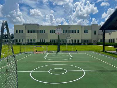 Andrea Castillo Prep K-8 Outdoor Basketball Courts in Doral