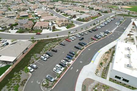 Summerwind Trails School Parking Lot in Calimesa
