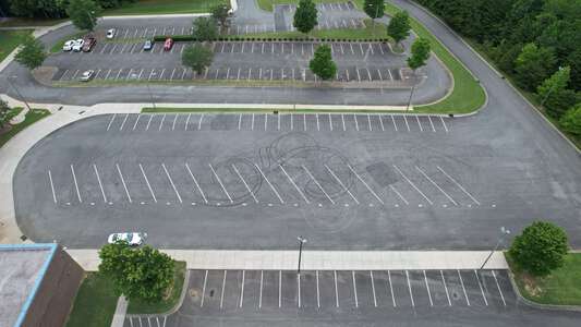 Northeast Middle School Parking Lot - Bus Lot in Charlotte 2