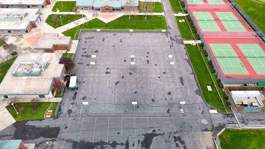 Dixon High School Outdoor Basketball Courts in Dixon 2