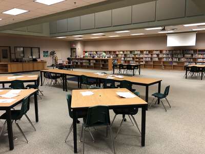 J.A. Hargrave Elementary Library in Fort Worth