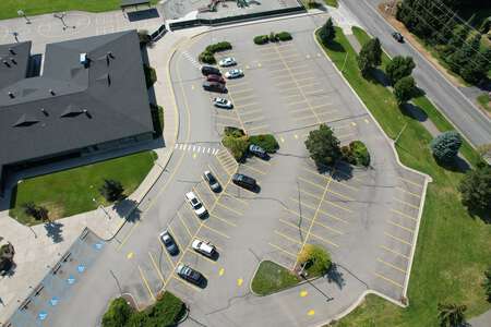 Atlas Elementary School Parking Lot - Front in Hayden
