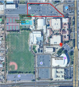 Chandler High School Parking Lot (Faculty) in Chandler