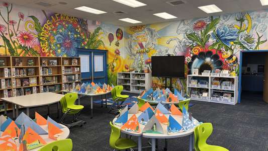 Kingston Elementary School Library in Virginia Beach