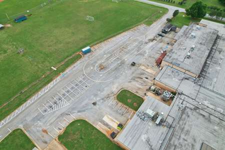 Lovejoy High School Parking Lot - Front in Hampton