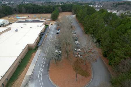 Fort Daniel Elementary School Parking Lot - Main Front in Dacula 2
