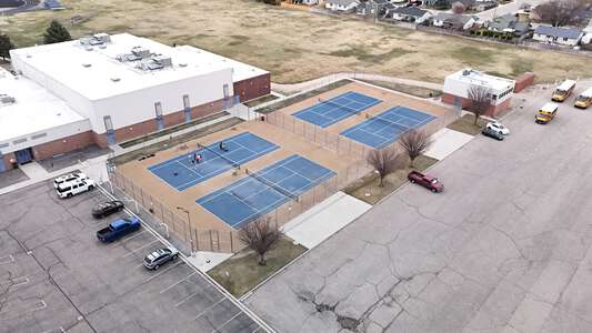 South Middle School Tennis Courts in Nampa