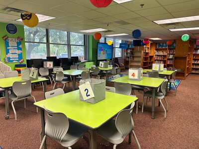 T G Terry Elementary School Library in Dallas