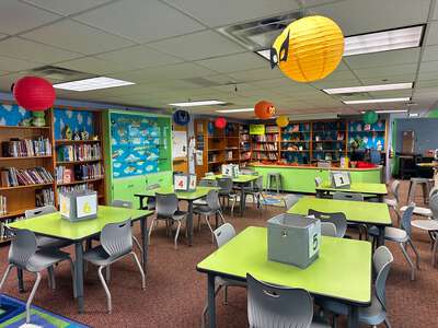 T G Terry Elementary School Library in Dallas