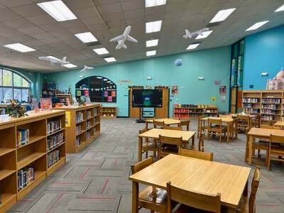 Julian T Saldivar Elementary School Library in Dallas
