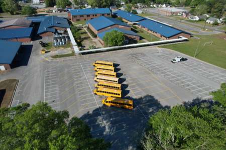 Princeton Middle/High School Parking Lot - Back in Princeton