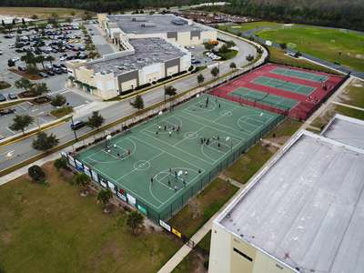 Lake Nona Middle School Outdoor Basketball Courts in Orlando