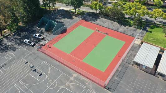 Rancho San Joaquin Middle School Tennis Courts in Irvine