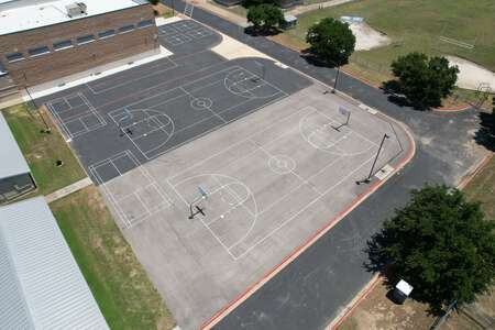PFC Robert P. Hernandez Middle School Outdoor Basketball Courts in Round Rock