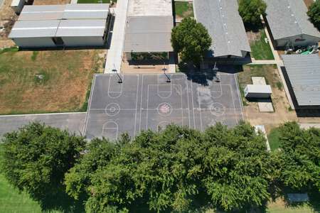 Bethune Elementary School Basketball Court in Fresno